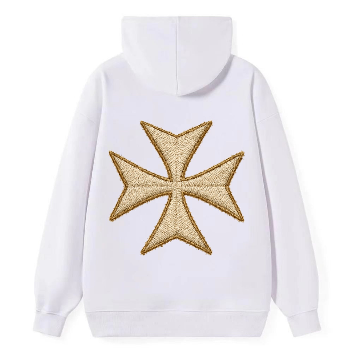 Hospitaller Cross  - Classic Pullover Hoodie - White