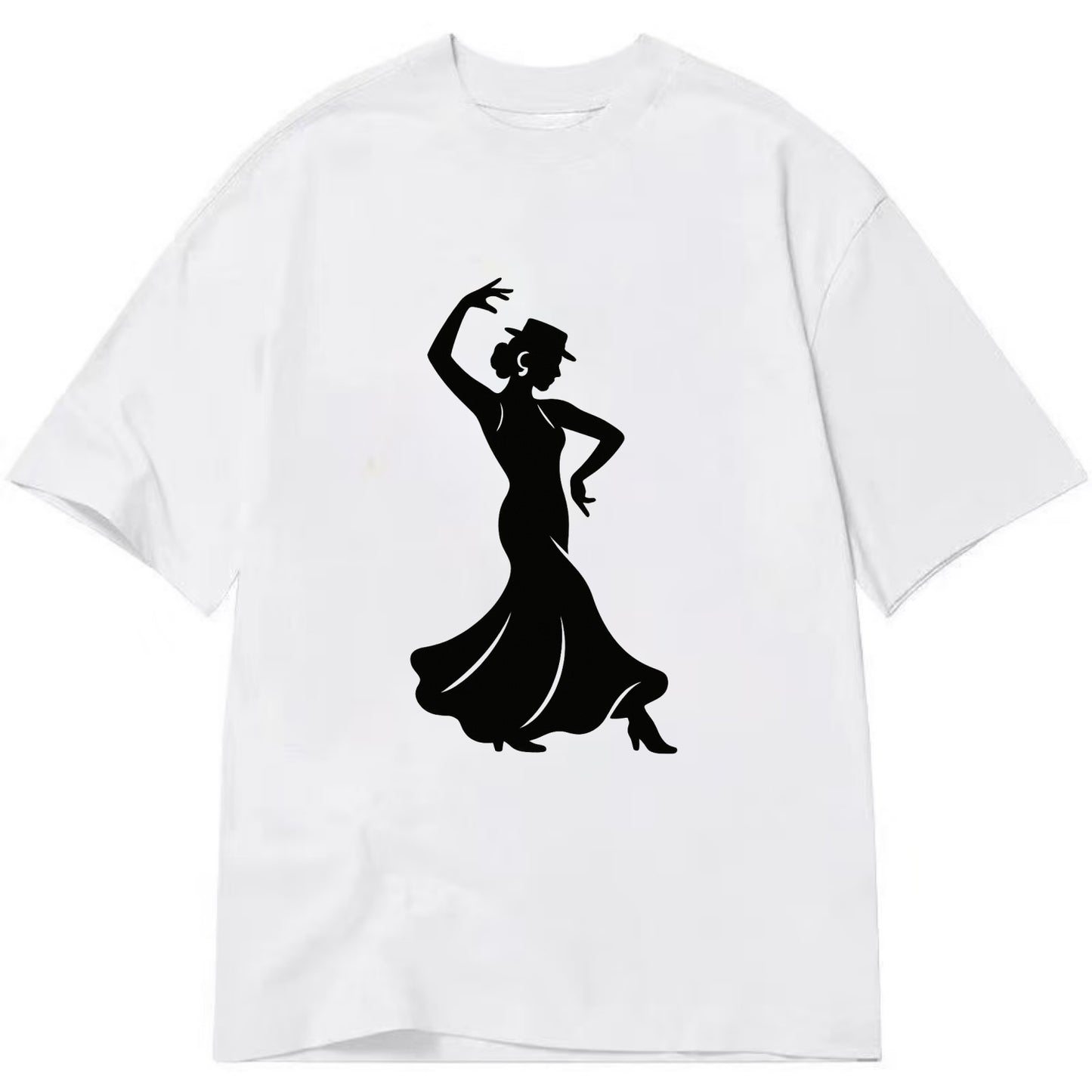 Flamenco dancer passionate stance - Classic T-shirt - White
