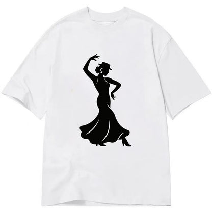 Flamenco dancer passionate stance - Classic T-shirt - White
