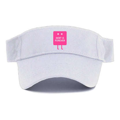 DEBT IS FOREVER | Immortal credit card - Visor - White