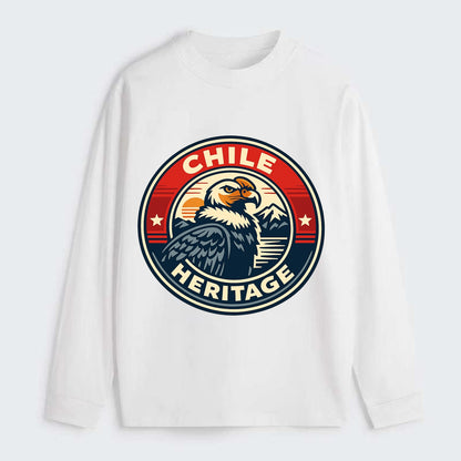 Andean Spirit Emblem - Classic Long Sleeve Shirt - White