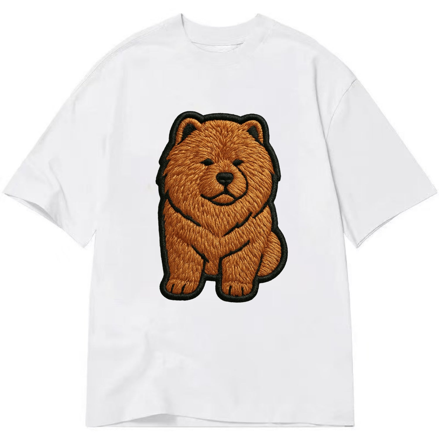 Chow Chow - Trendy lion-mane design with - Classic T-shirt - White