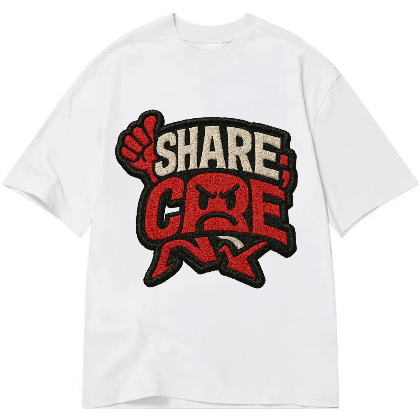SHARE;CARE TOO MUCH Oversharer Green Hat - Classic T-shirt - White