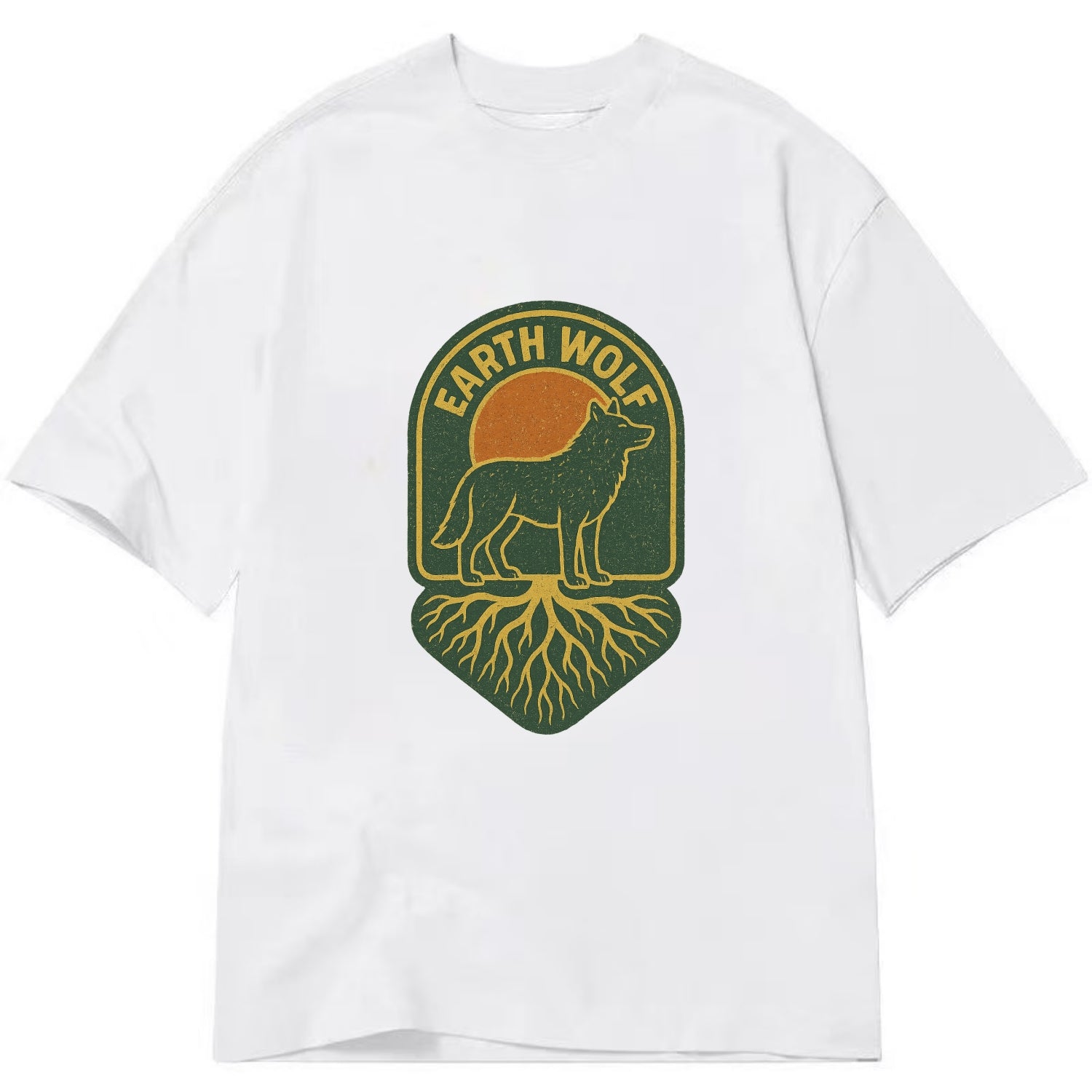 Earth Wolf Roots  - Classic T-shirt - White