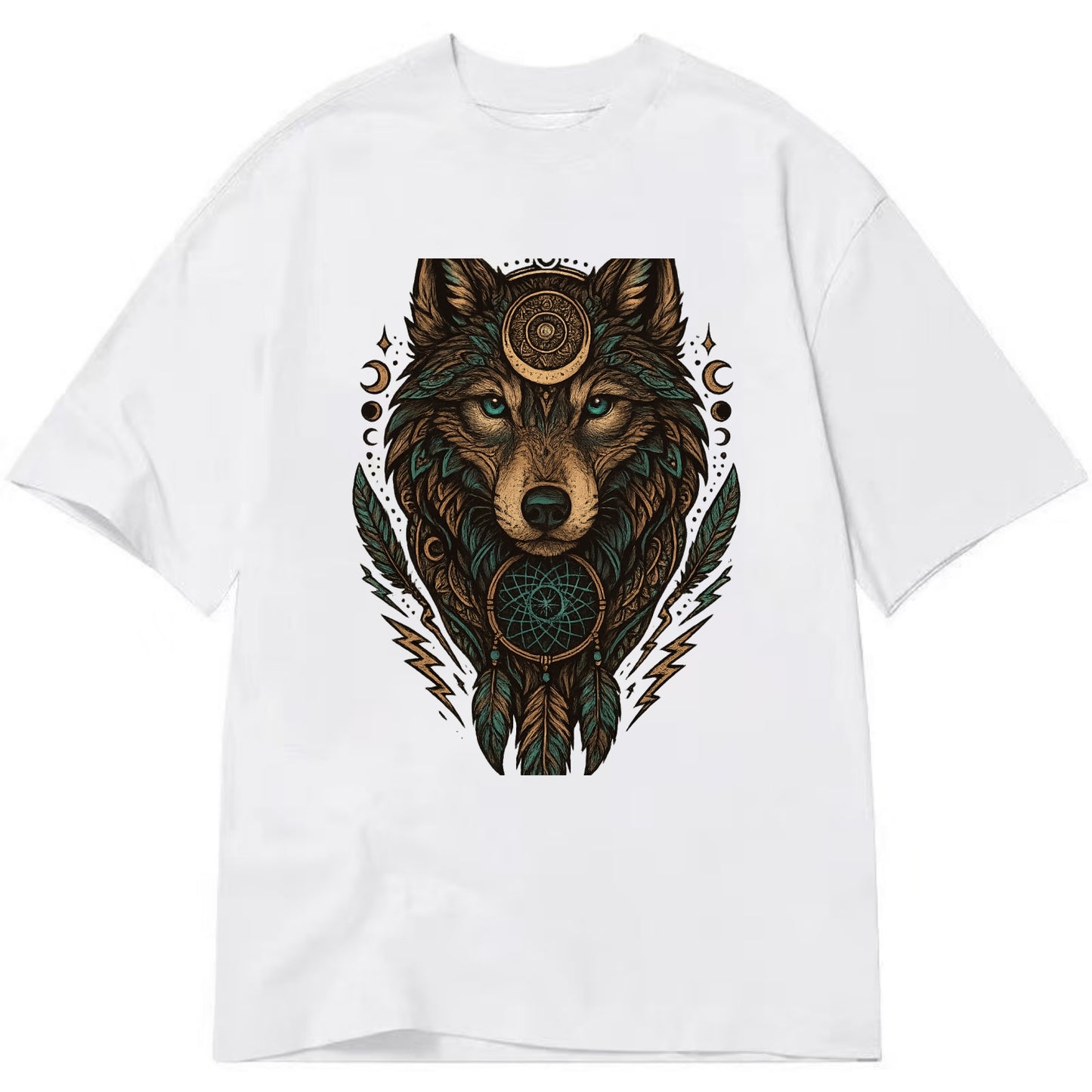 Storm Wolf Thunder  - Classic T-shirt - White