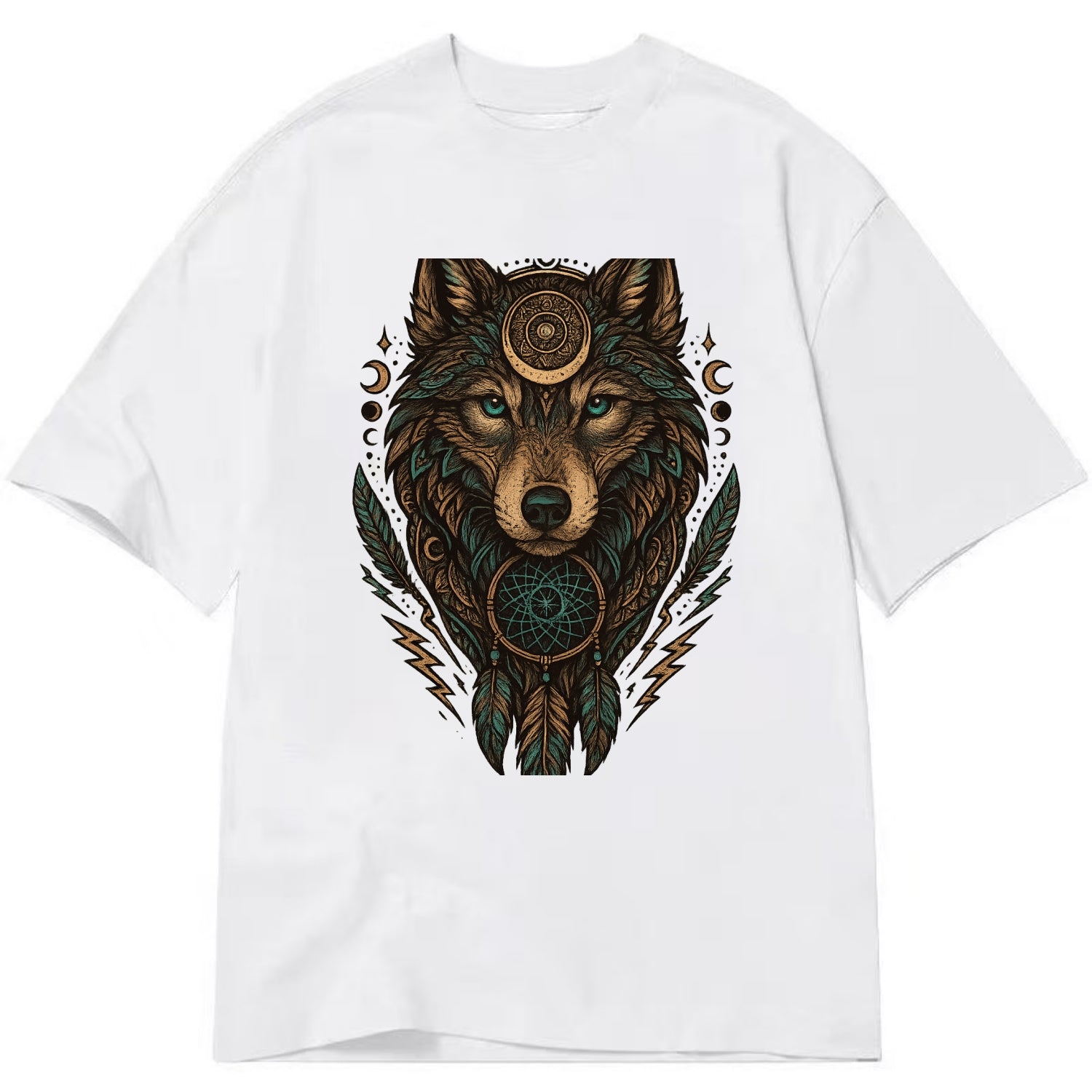 Storm Wolf Thunder  - Classic T-shirt - White