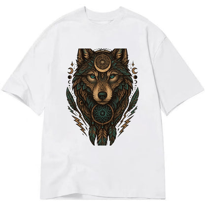 Storm Wolf Thunder  - Classic T-shirt - White