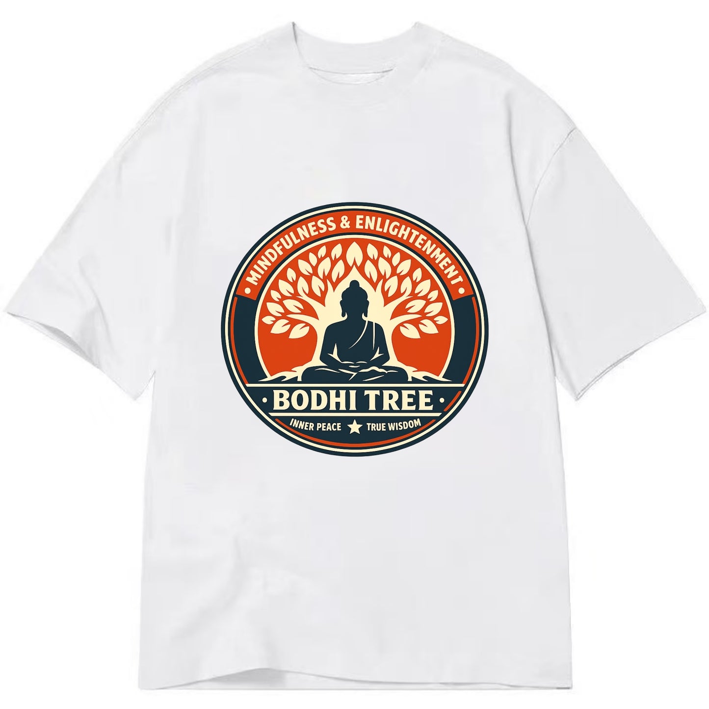 Zen Harmony Emblem - Classic T-shirt - White