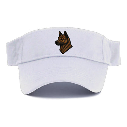 Kai Ken - Modern tiger dog logo with bol - Visor - White