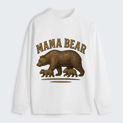 Mama Bear  - Classic Long Sleeve Shirt - White