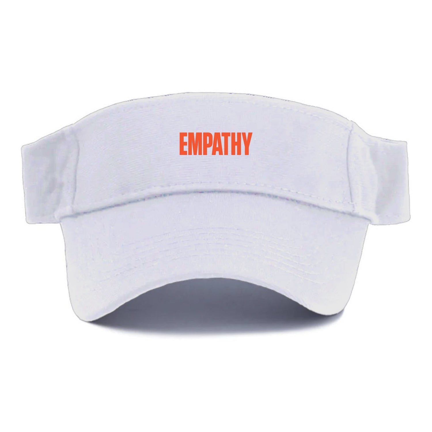Bold typography design - "EMPATHY" - understanding others, emotional connection - Visor - White
