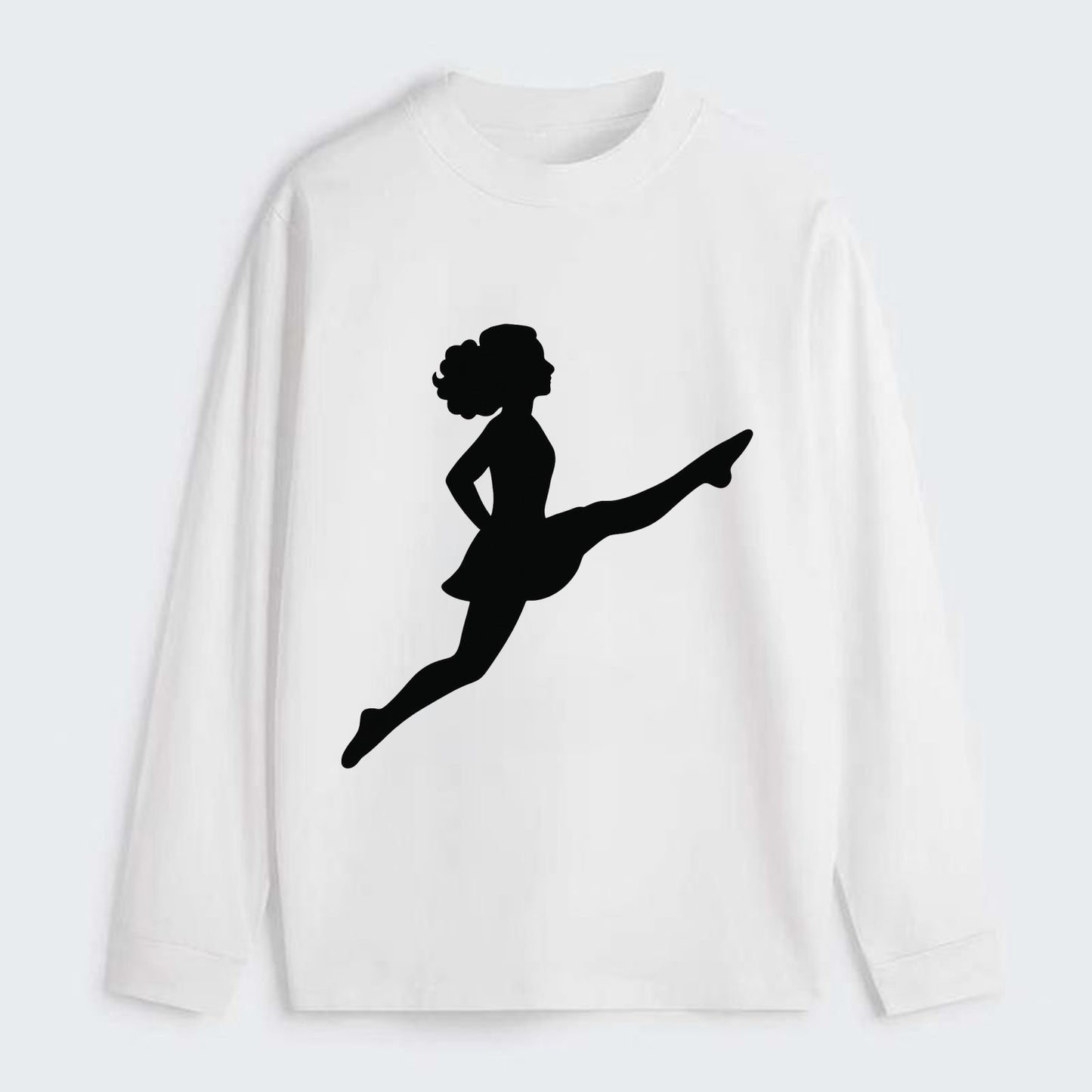Irish step dancer Riverdance leap - Classic Long Sleeve Shirt - White