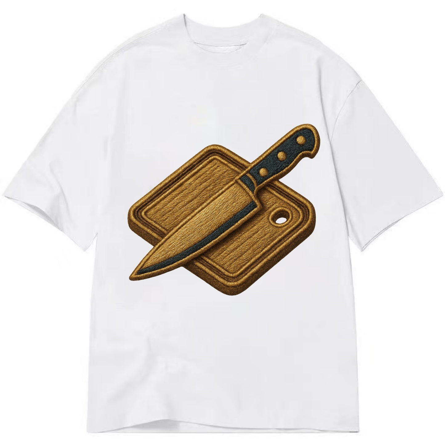 Chef knife with cutting board - culinary enthusiast - Classic T-shirt - White
