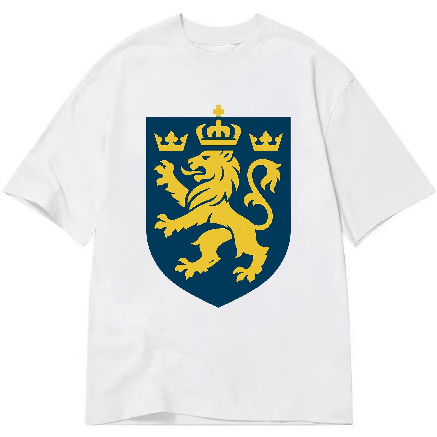 Sweden Three Crowns Emblem  - Classic T-shirt - White