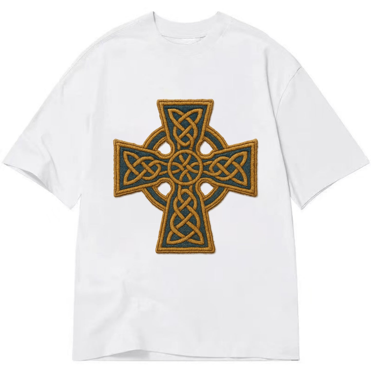 Book Of Kells Cross - Classic T-shirt - White