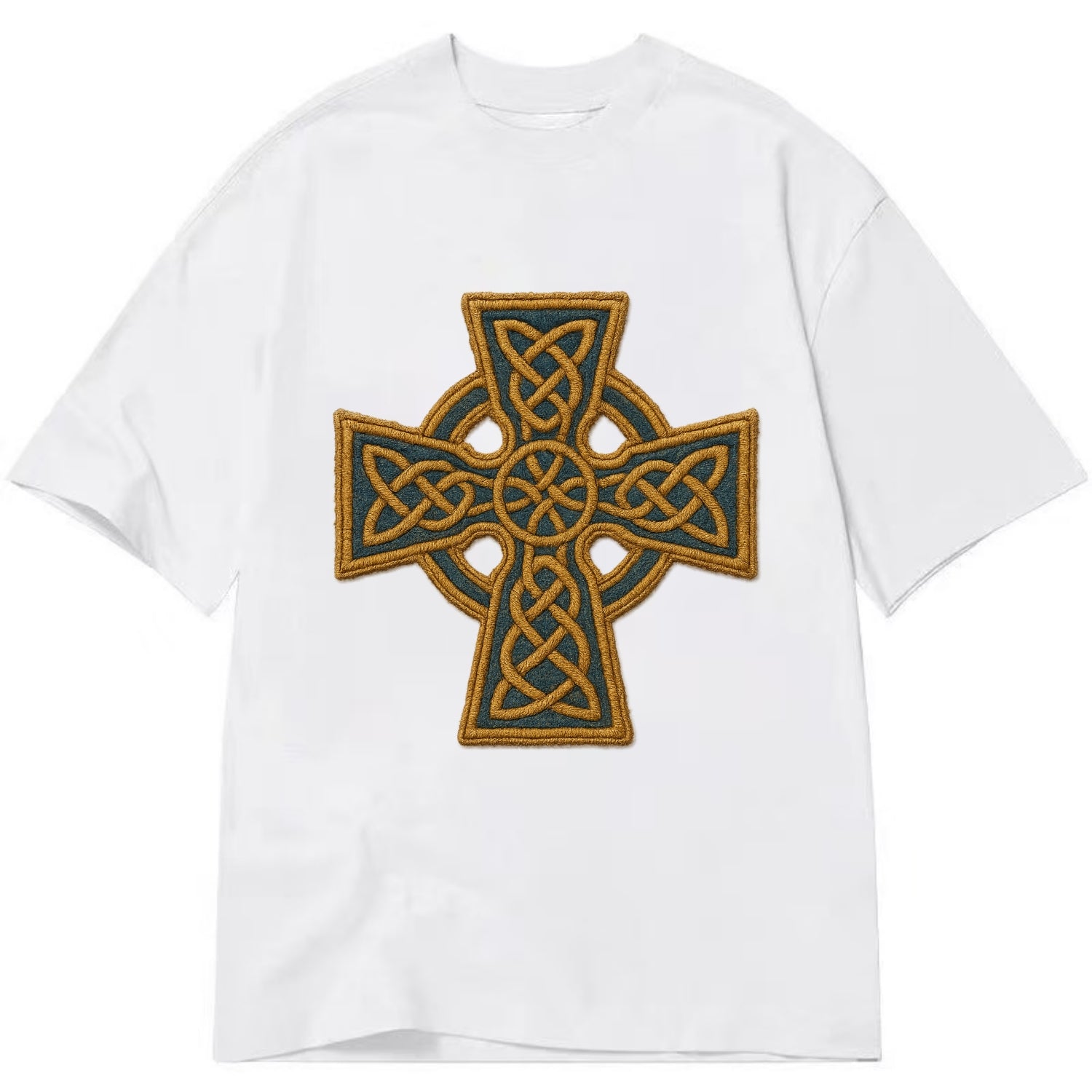Book Of Kells Cross - Classic T-shirt - White