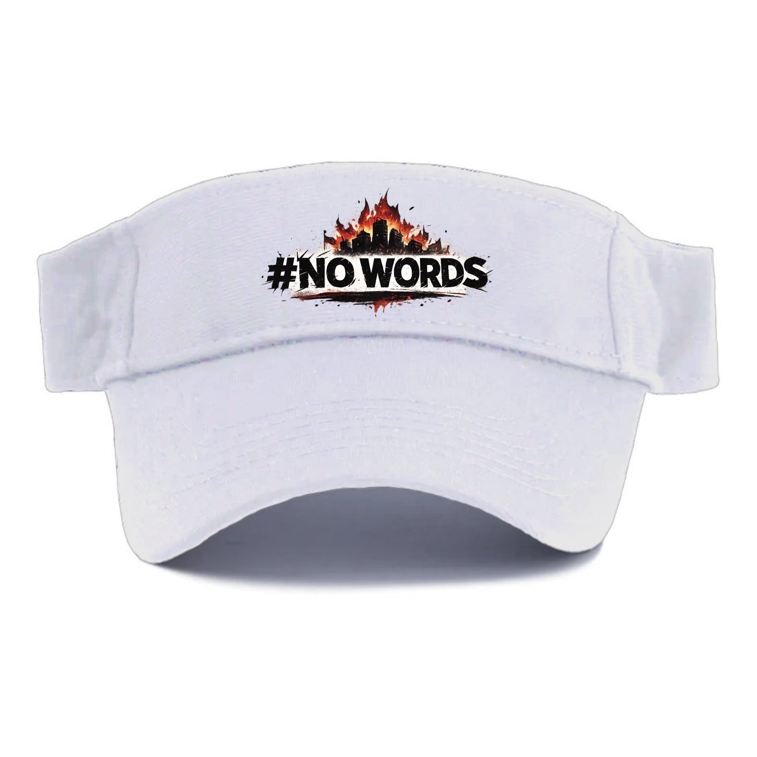 No Words - Visor - White