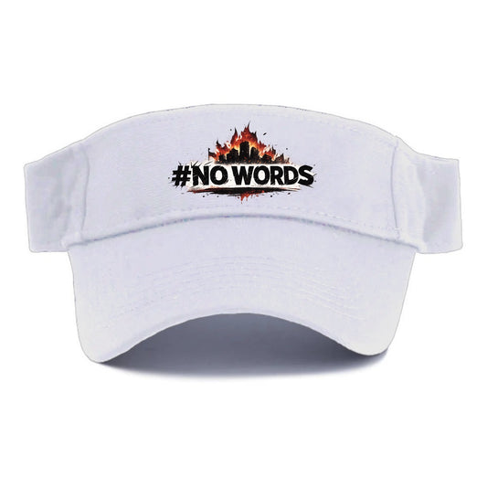 No Words - Visor - White
