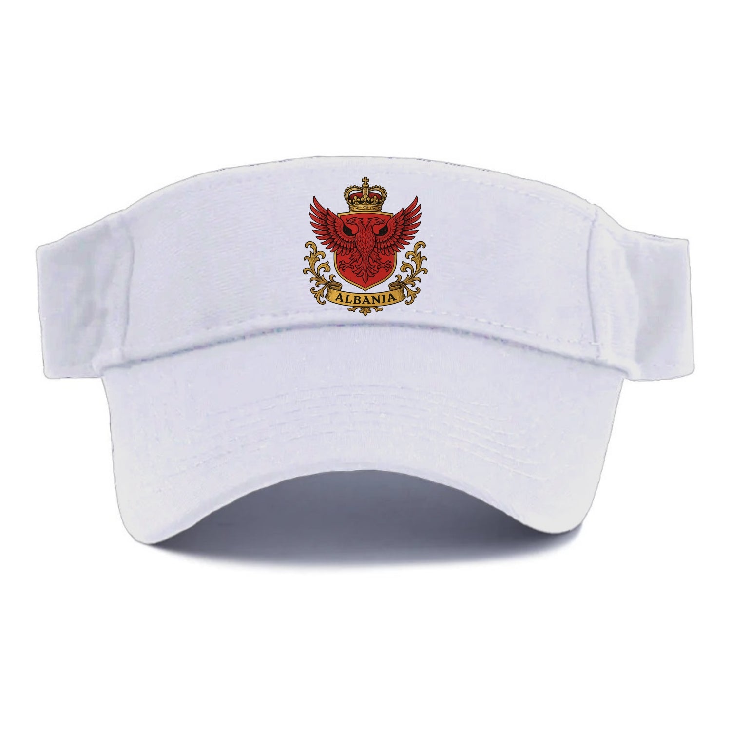 Albania Heritage Badge  - Visor - White