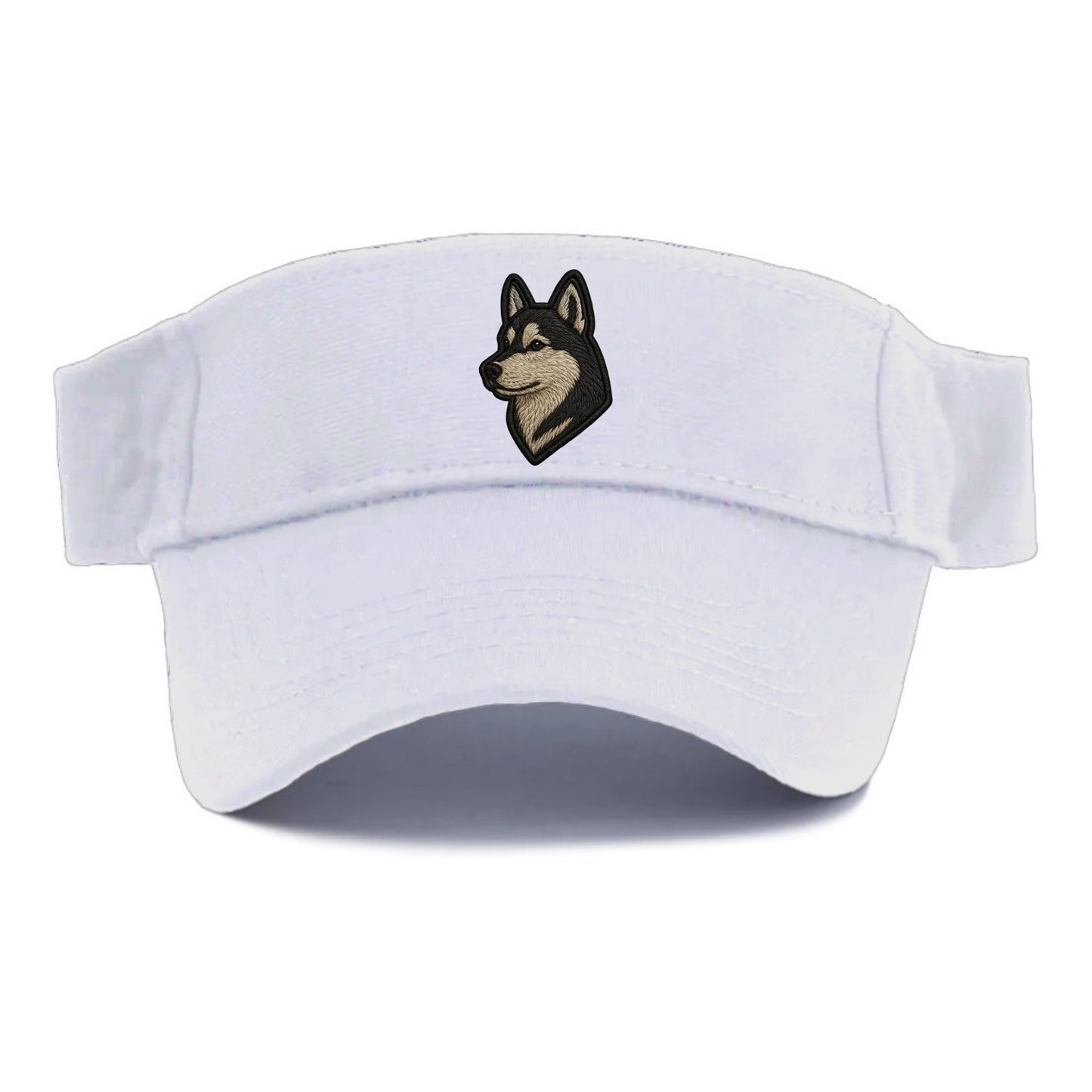 Siberian Husky - Contemporary wolf-like - Visor - White
