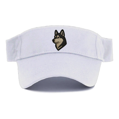 Siberian Husky - Contemporary wolf-like - Visor - White