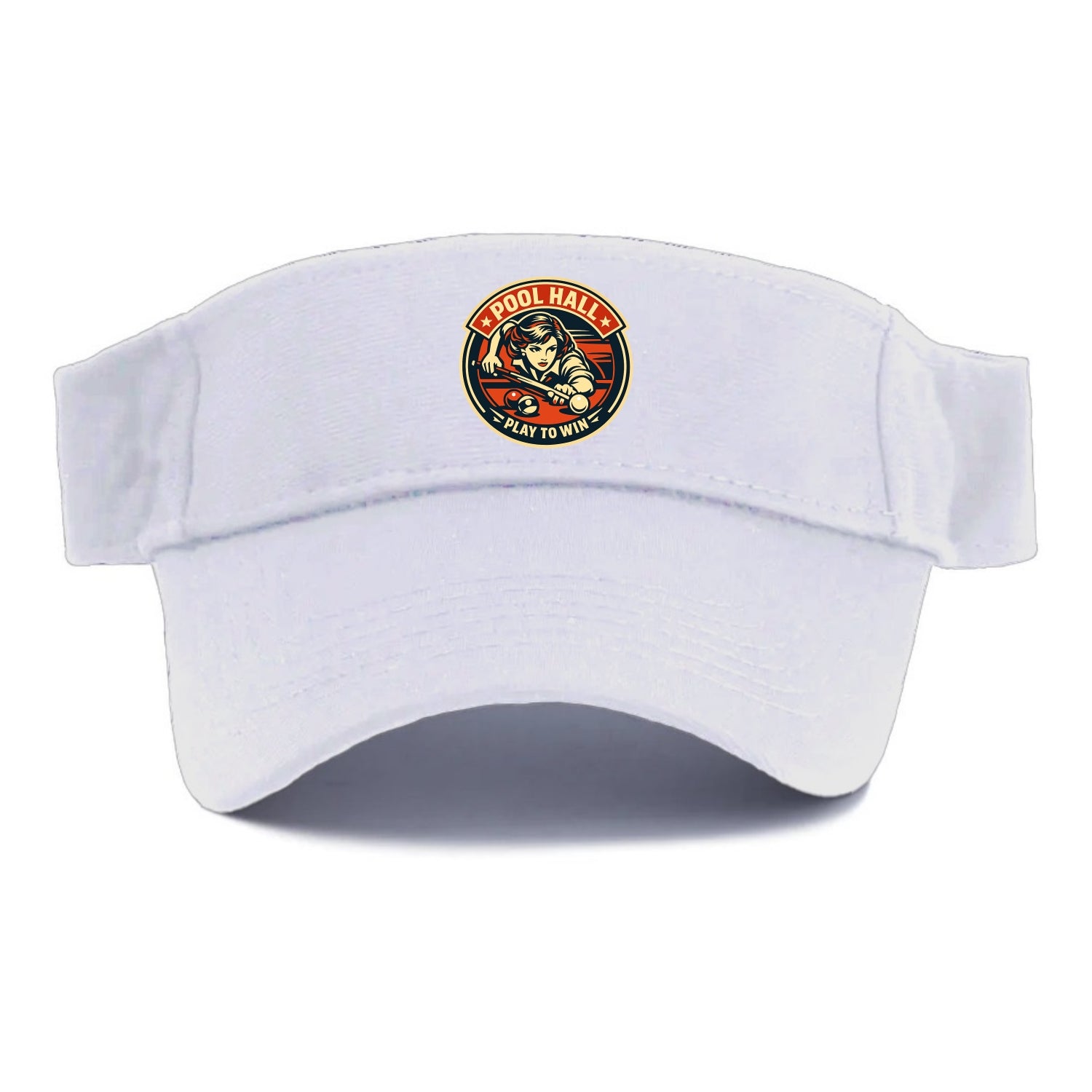 Cue Queen Emblem - Visor - White