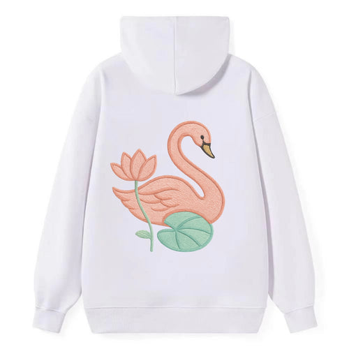 Coral Swan - Classic Pullover Hoodie