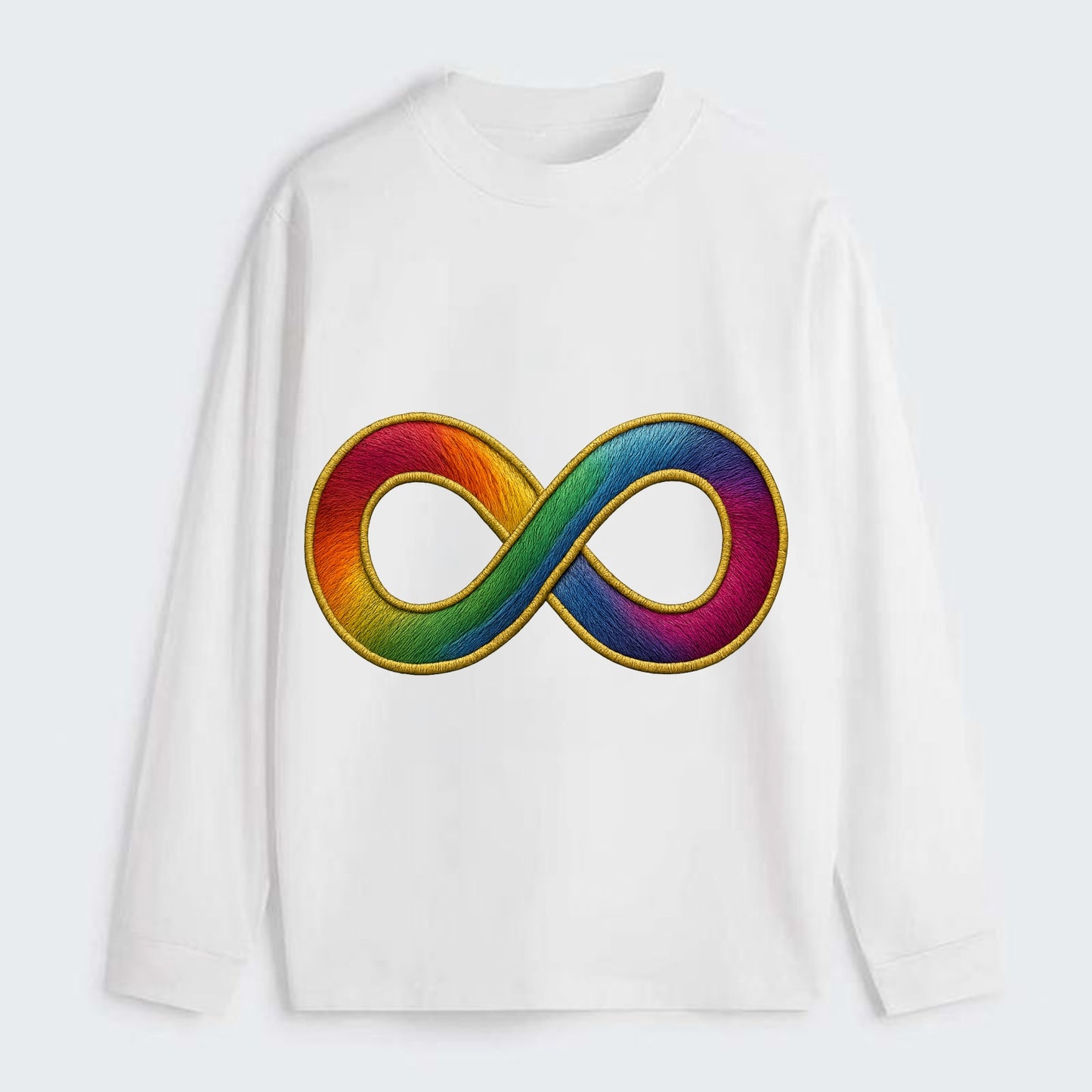 Infinity Symbol  - Classic Long Sleeve Shirt - White