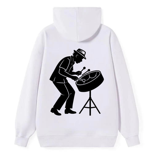 Steel drum player Caribbean rhythm - Classic Pullover Hoodie