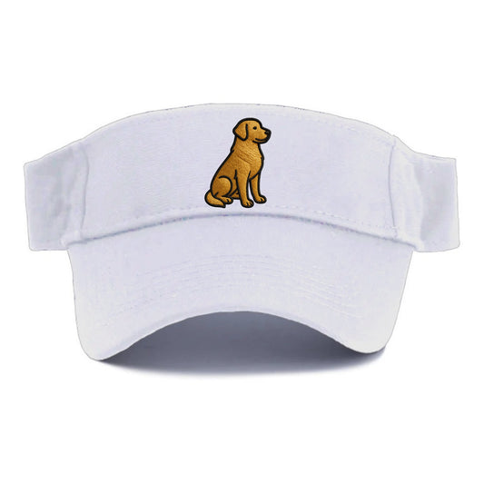 Golden Retriever - Contemporary geometri - Visor - White