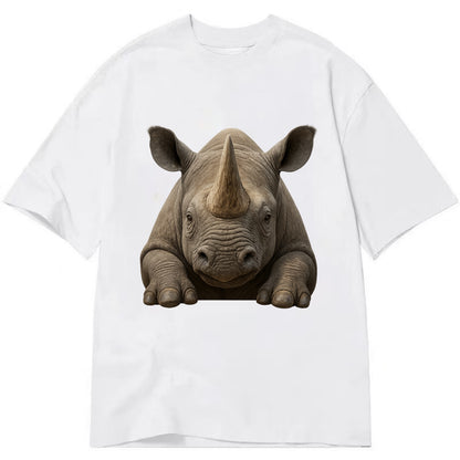 Rhinoceros  - Classic T-shirt - White