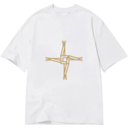 Saint Brigid's Cross  - Classic T-shirt - White