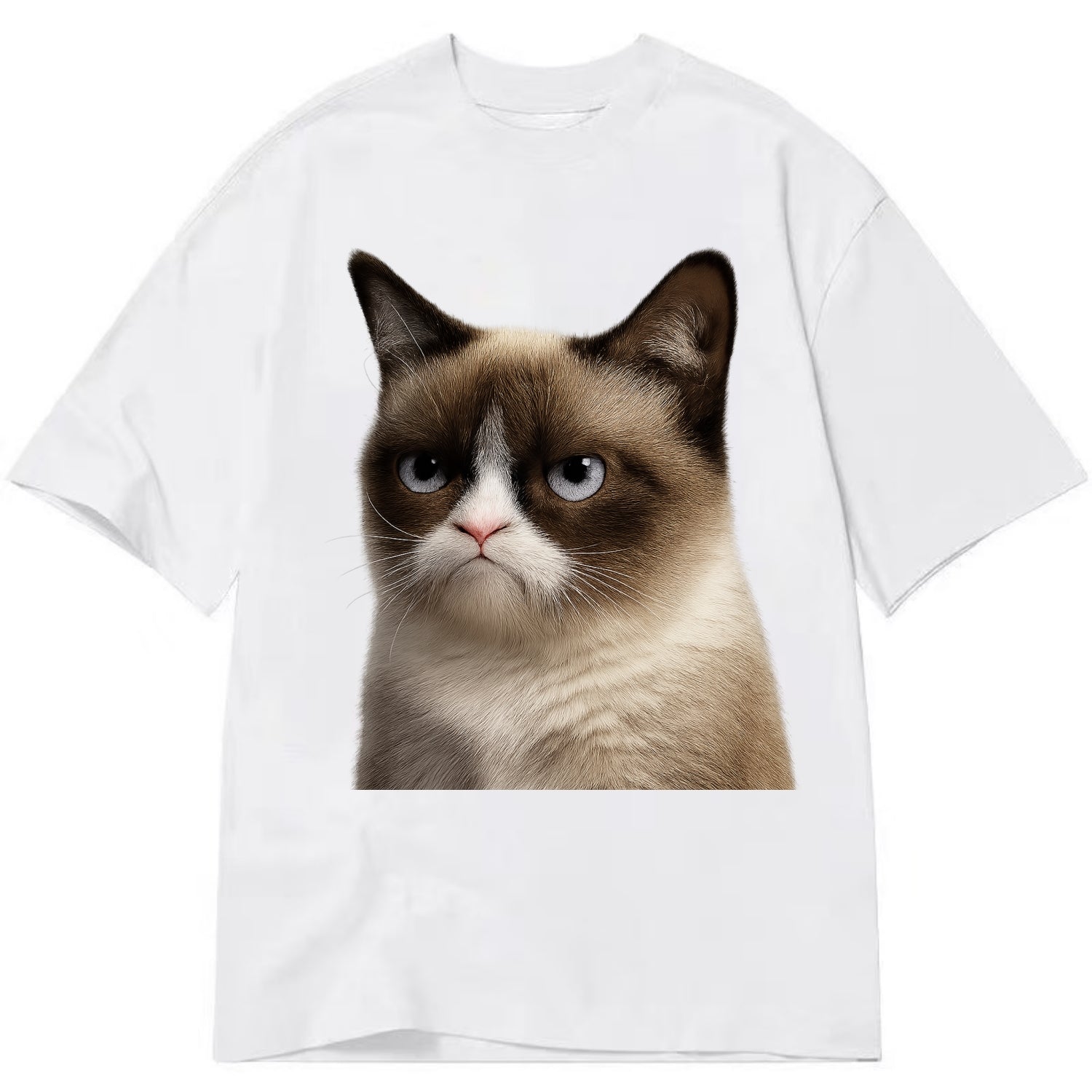 Grumpy Cat Expression  - Classic T-shirt - White