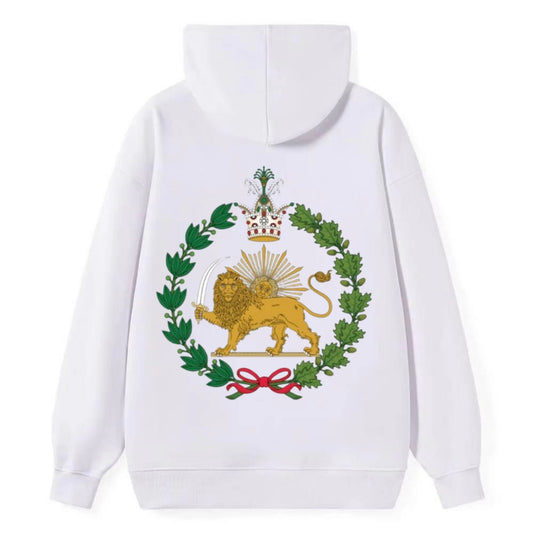 Iran Lion - Classic Pullover Hoodie - White