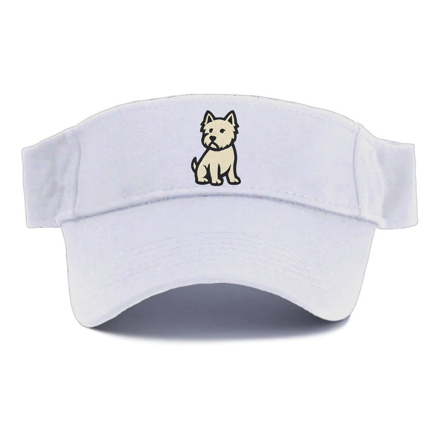 West Highland White Terrier - Alert stan Visor - White