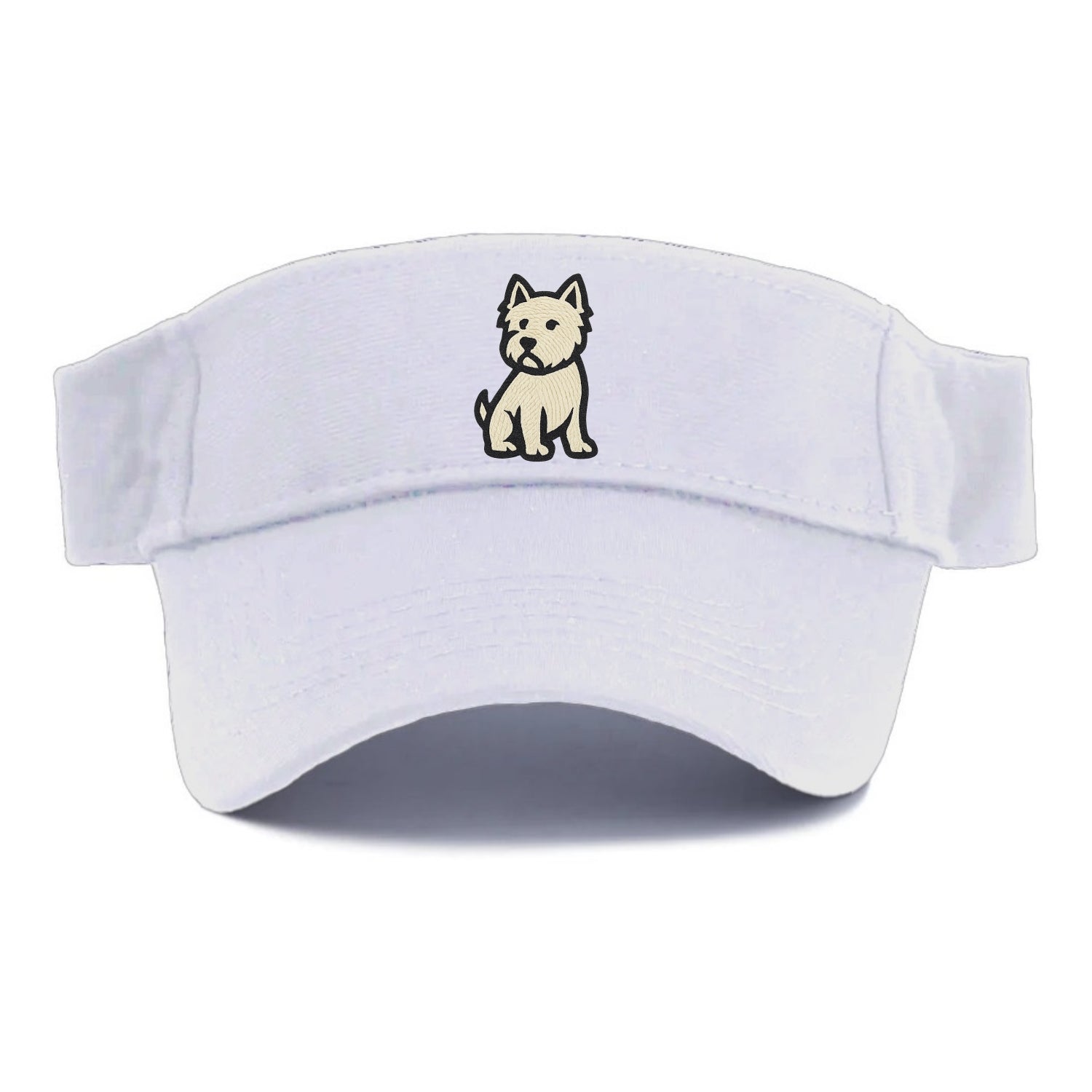 West Highland White Terrier - Alert stan Visor - White