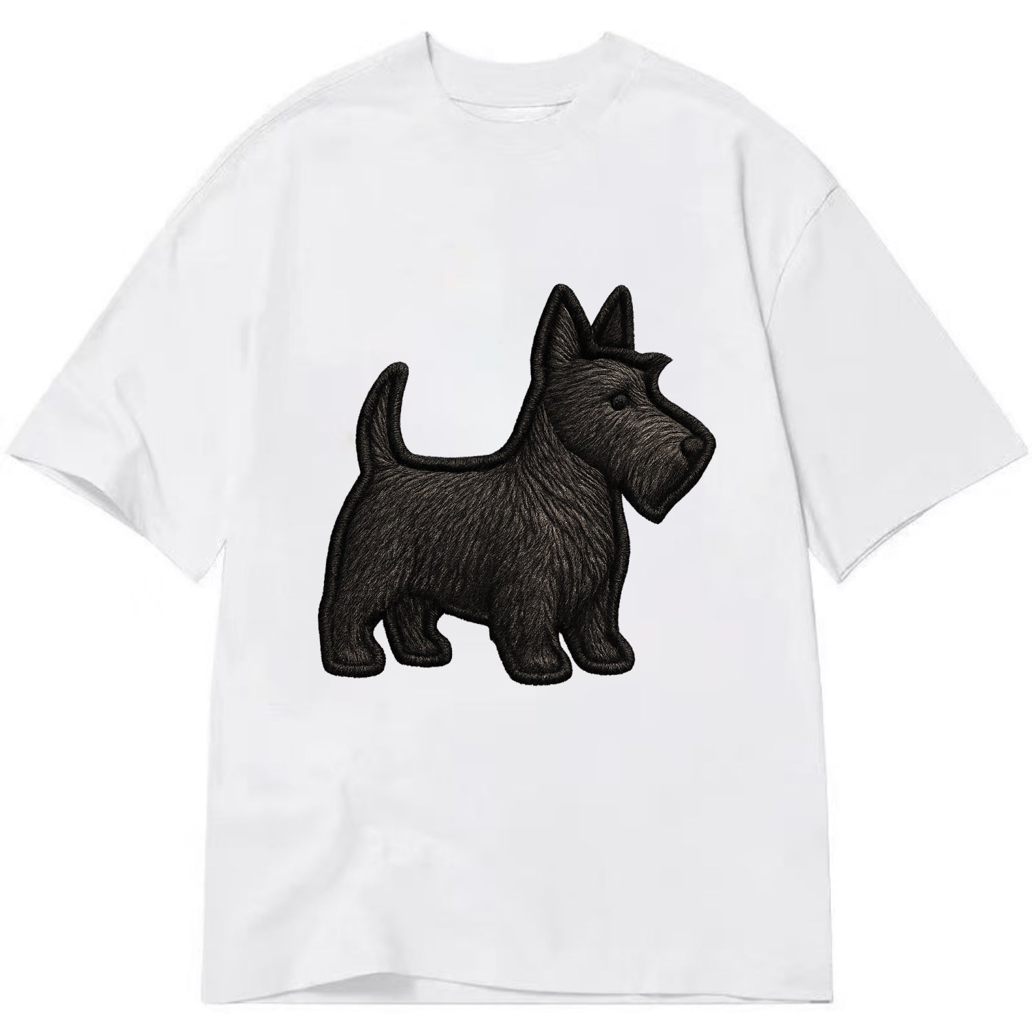 Scottish Terrier - Contemporary scottie - Classic T-shirt - White