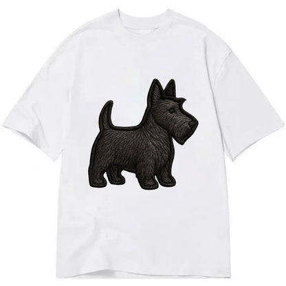 Scottish Terrier - Contemporary scottie - Classic T-shirt - White