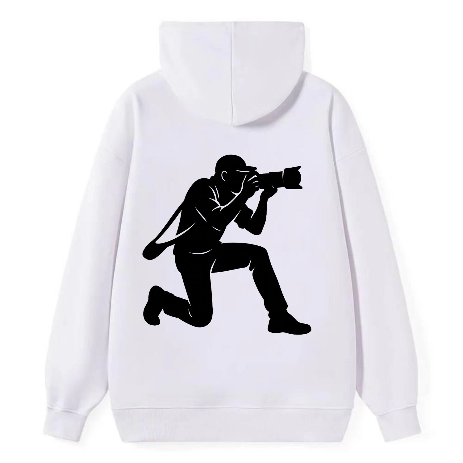 Photographer capturing perfect shot - Classic Pullover Hoodie - White