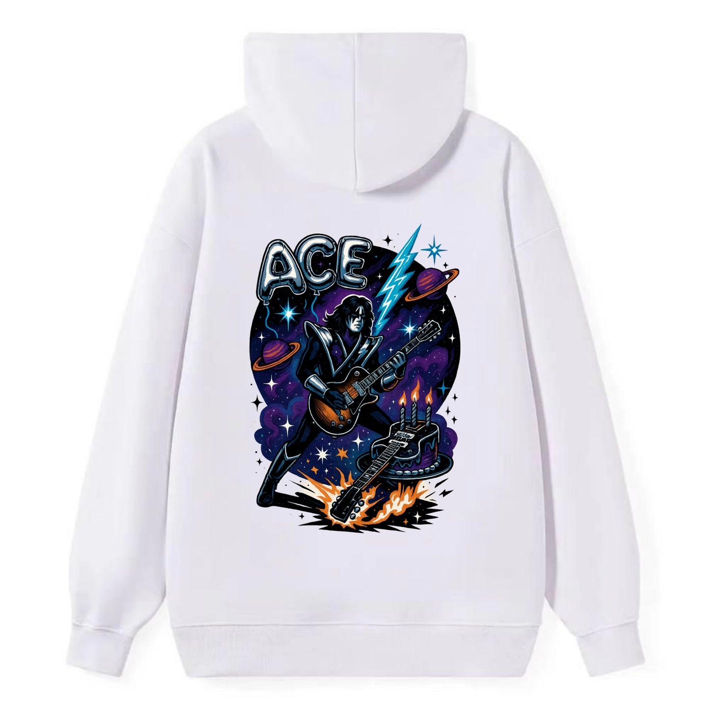 Ace Birthday Celebration - Classic Pullover Hoodie - White