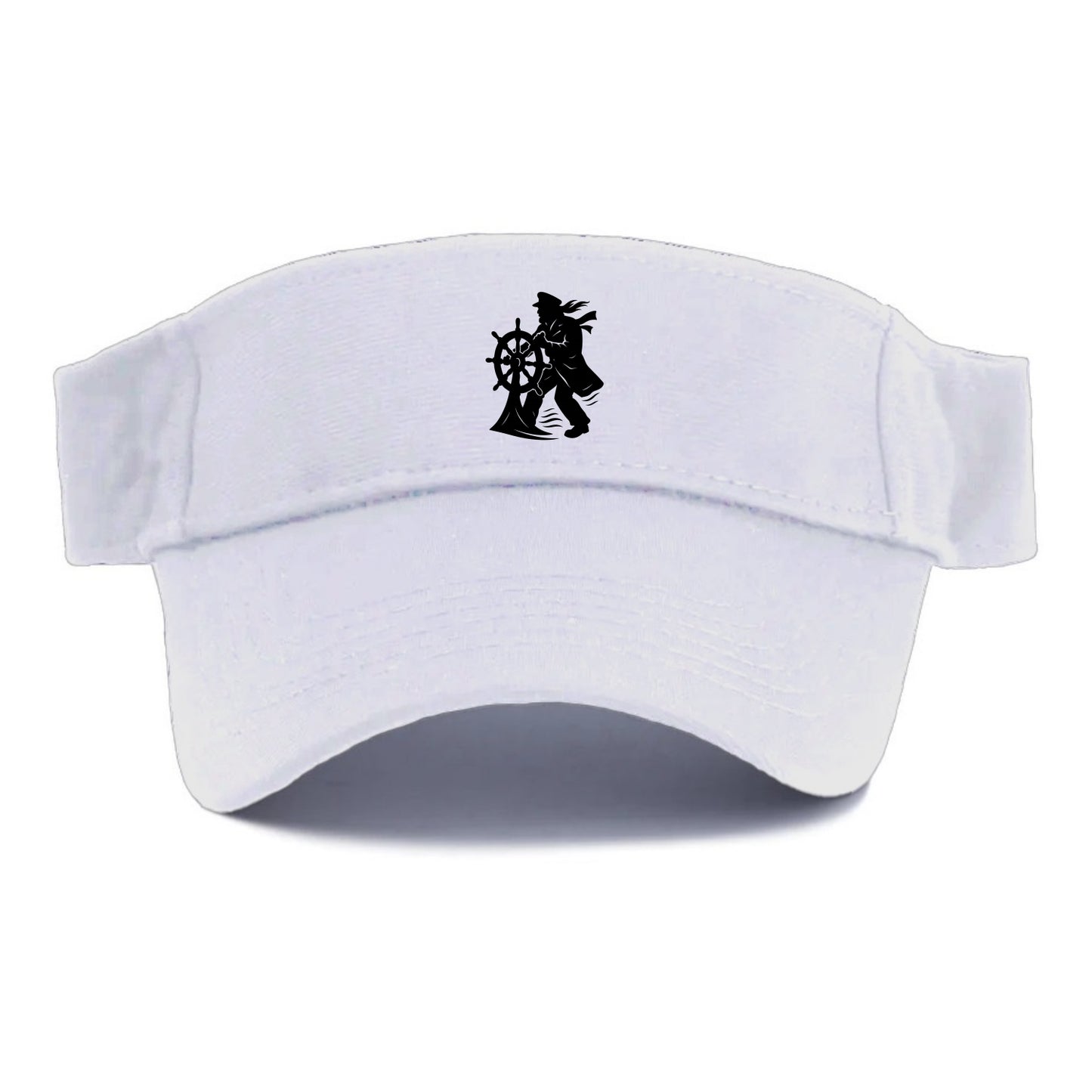 Sailor with ship wheel - Visor - White