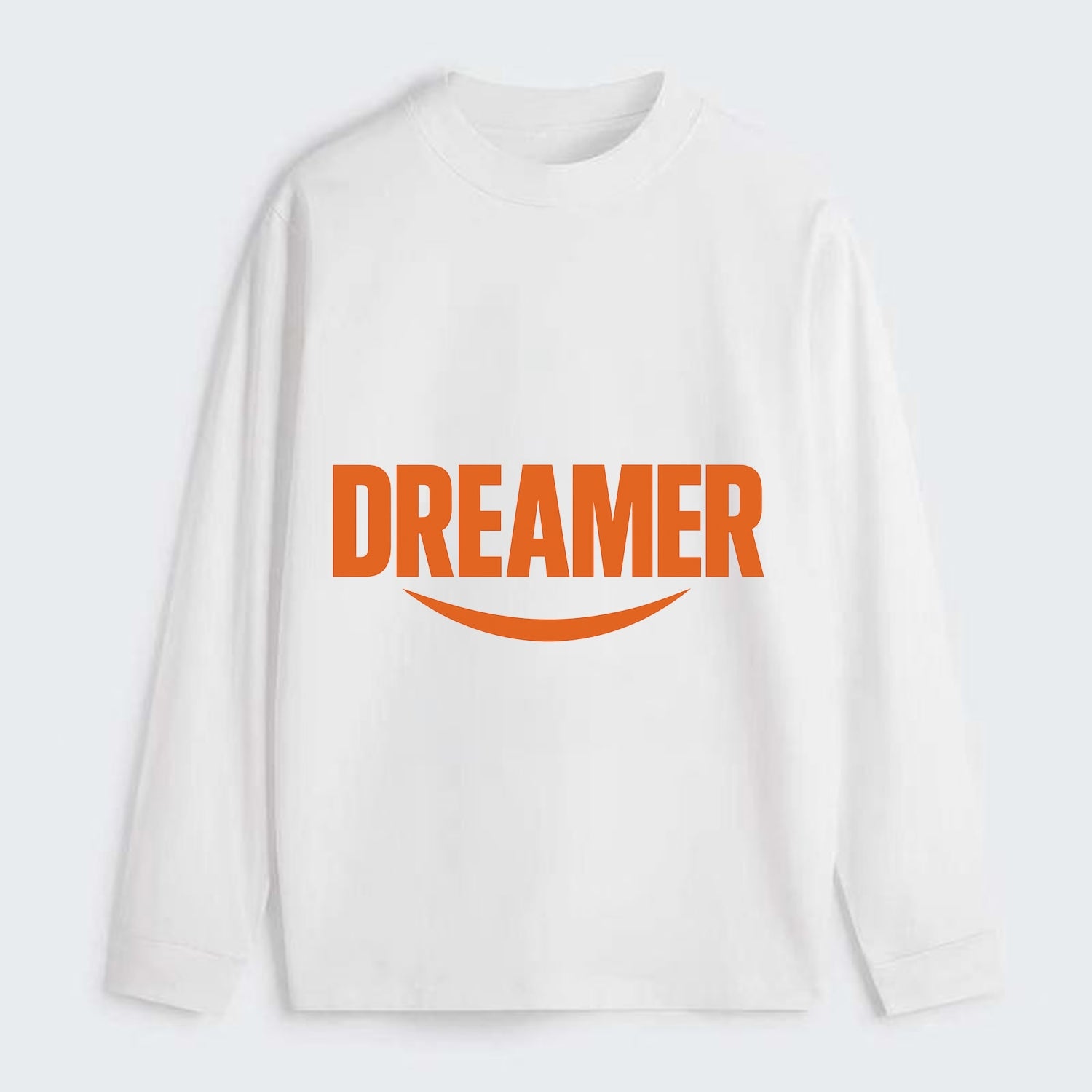 Bold typography design - "DREAMER" - imagination, seeing possibilities - Classic Long Sleeve Shirt - White