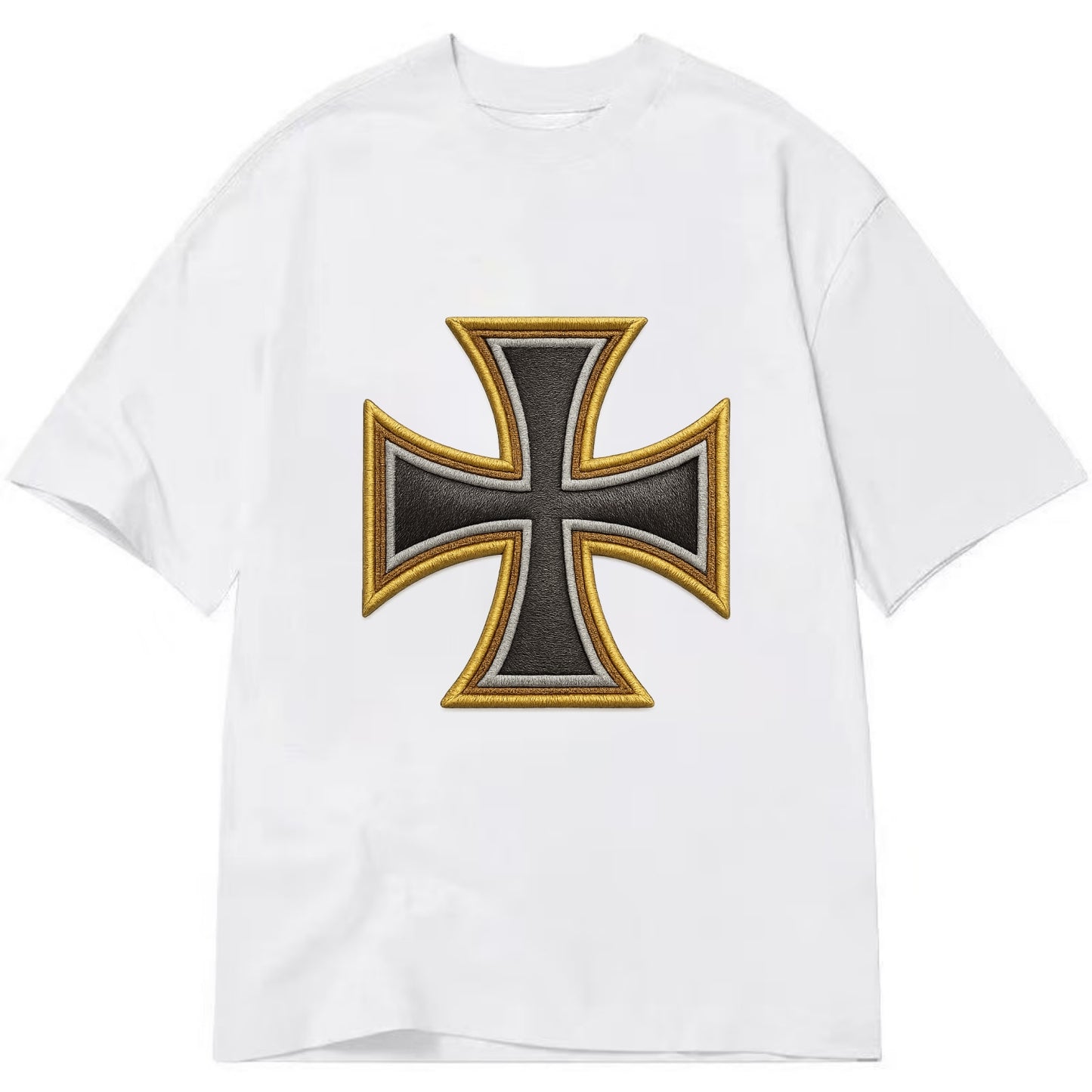 Teutonic Cross  - Classic T-shirt - White