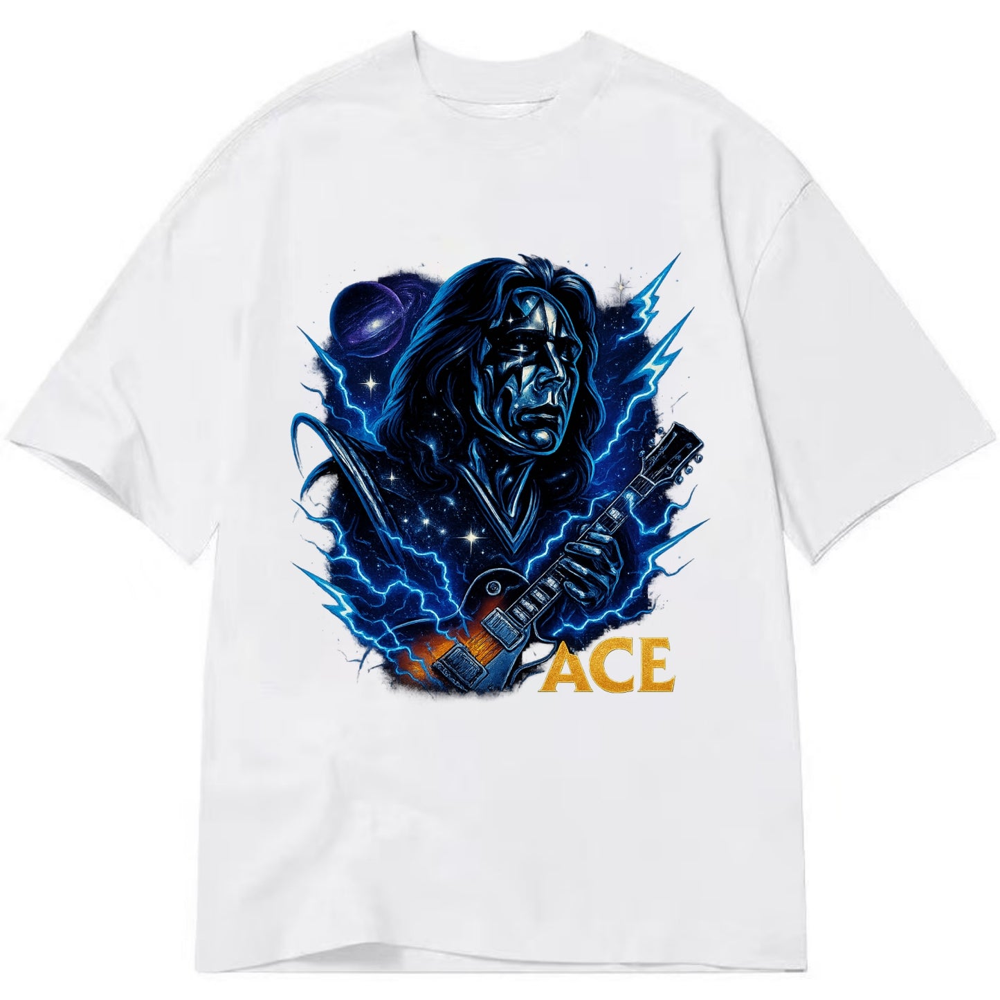 Cosmic Chrome Portrait - Classic T-shirt - White