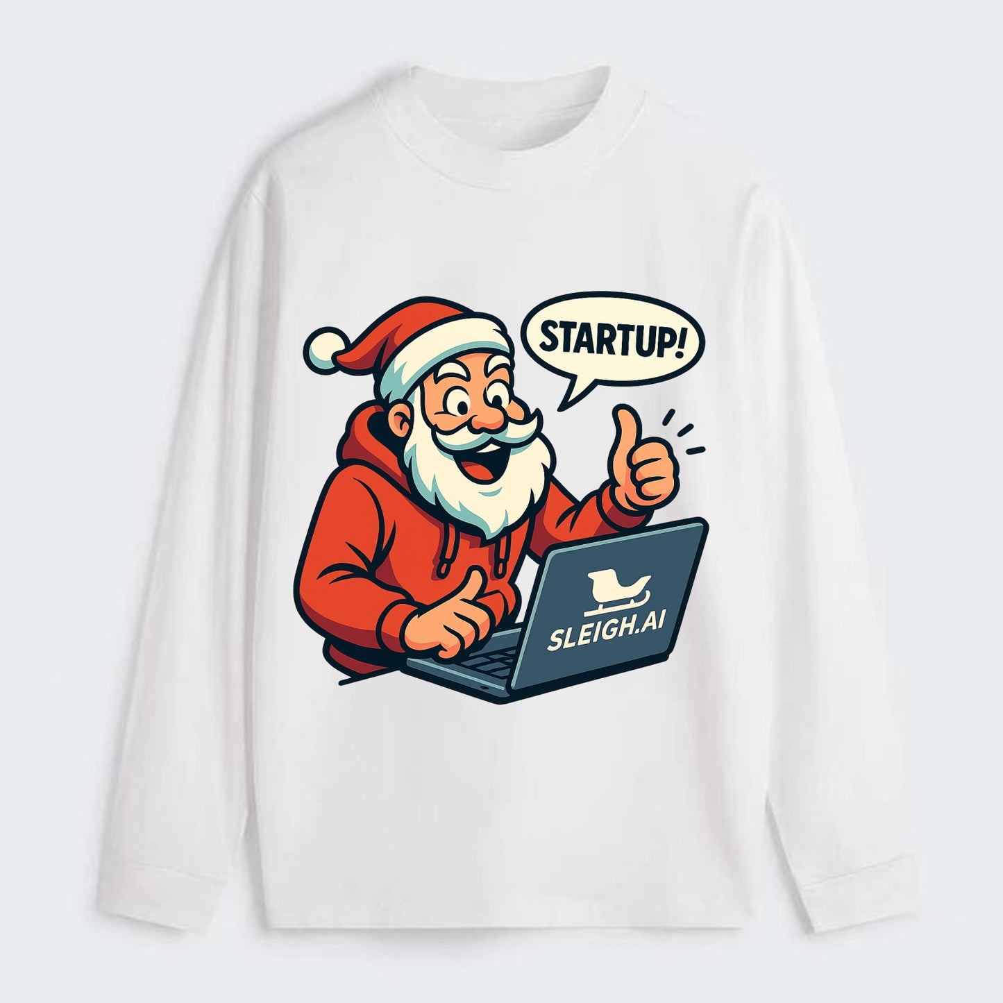 Santa Tech Startup CEO - Classic Long Sleeve Shirt - White
