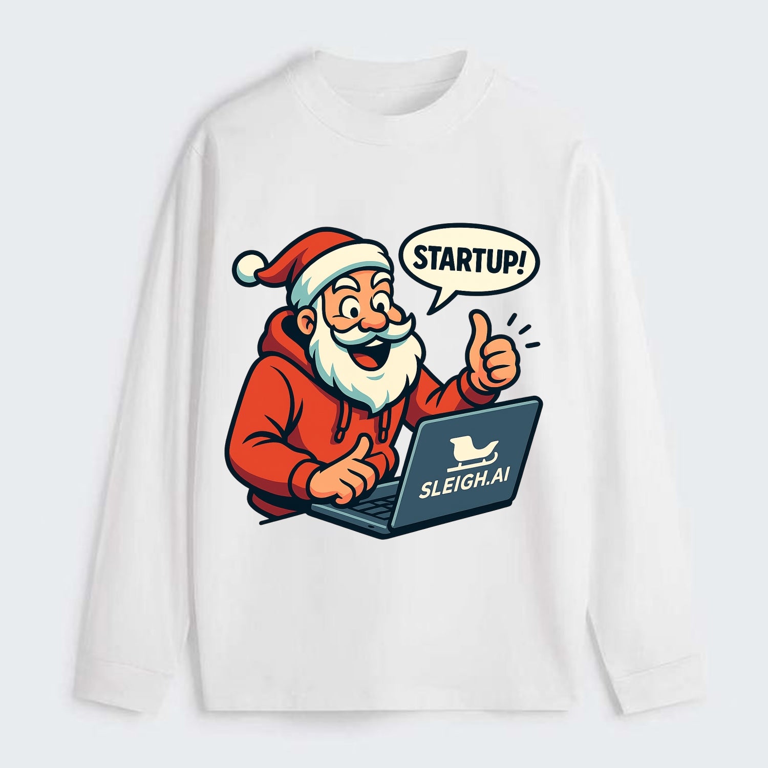 Santa Tech Startup CEO - Classic Long Sleeve Shirt - White