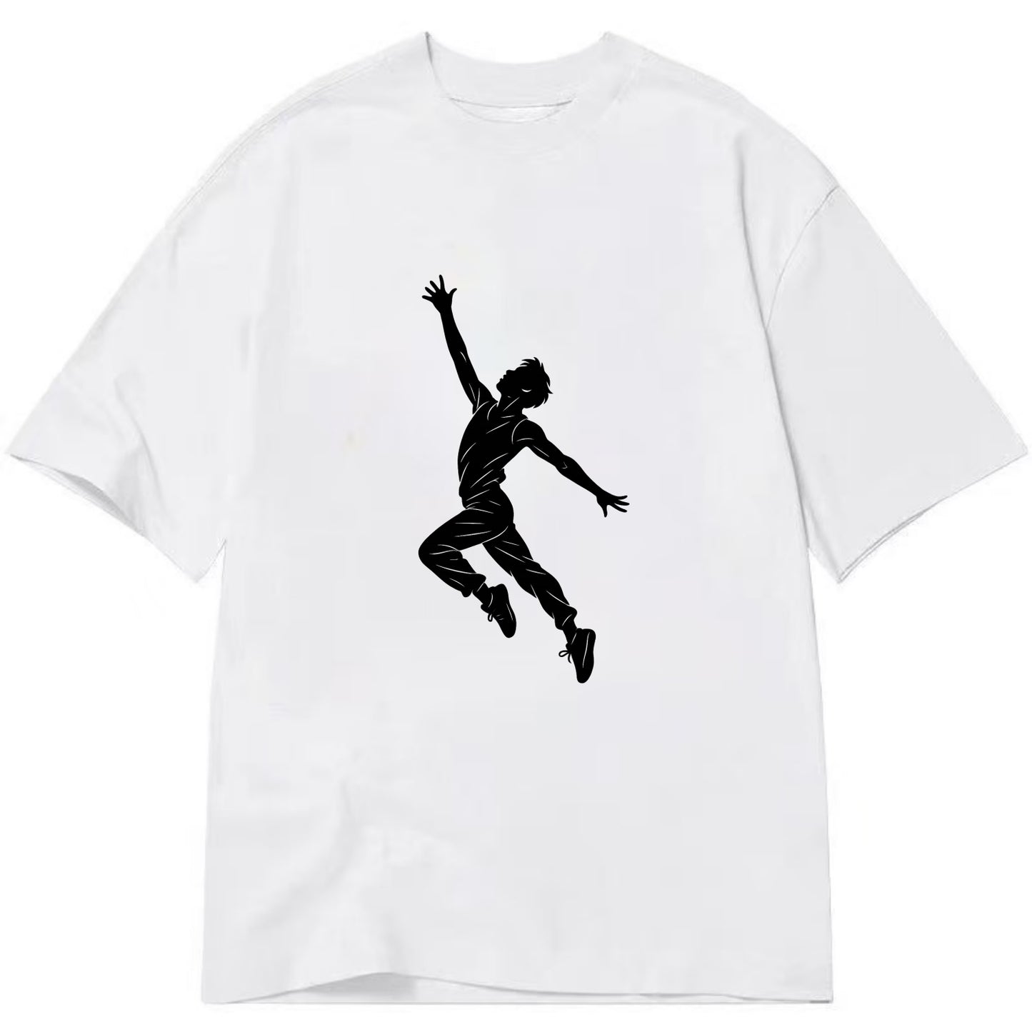 Modern dancer reaching skyward - Classic T-shirt - White