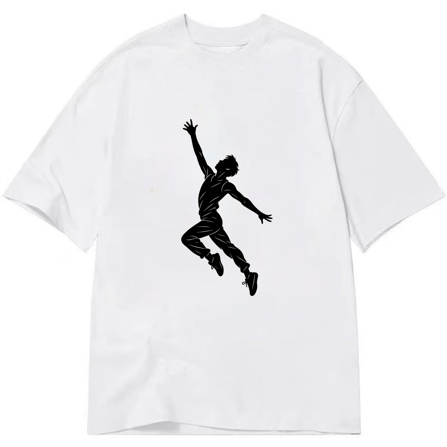 Modern dancer reaching skyward - Classic T-shirt - White