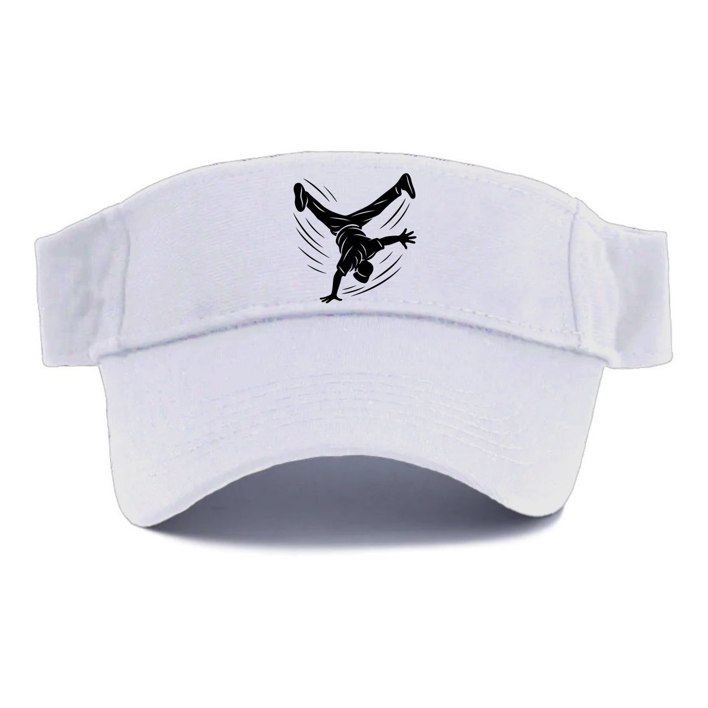 Breakdancer windmill move - Visor - White