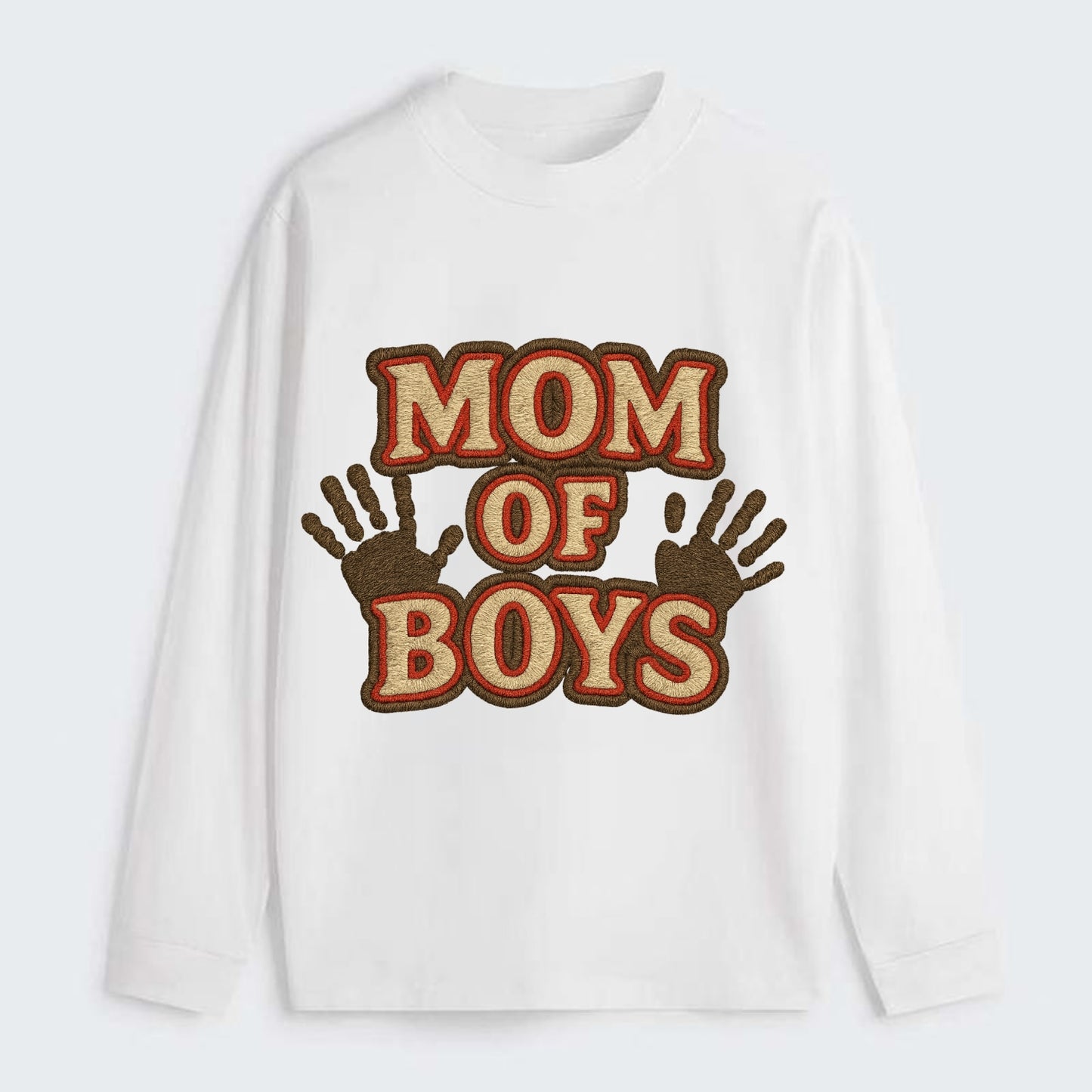Mom Of Boys  - Classic Long Sleeve Shirt - White